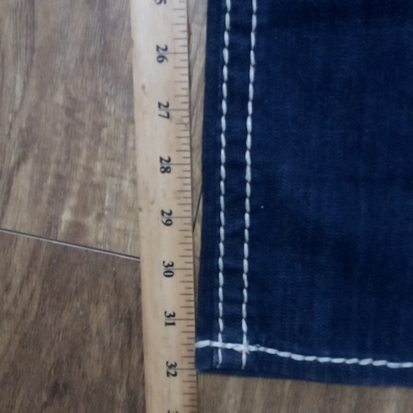 Rock Revival Women's 26 Straight Morgan Distressed Faux Leather Flap Pockets NWT - Picture 12 of 12